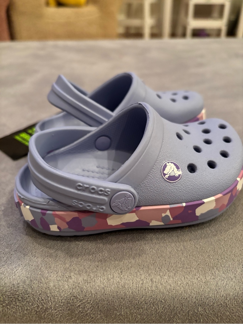 Toddler Crocs Crocband Glow Confetti Band Clogs